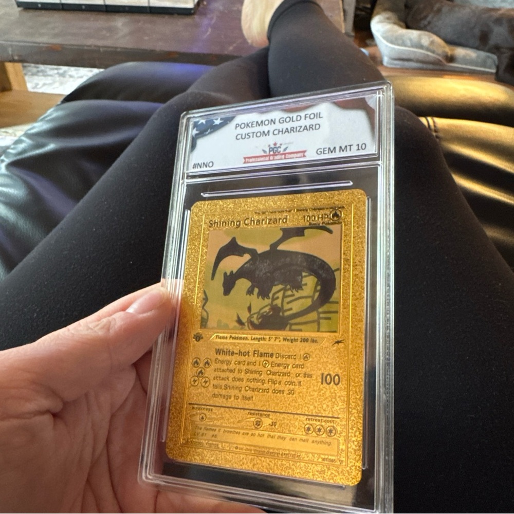 Gold Foil Custom Charizard Card